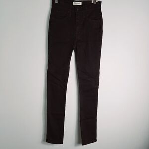 Madewell 10" High Rise Skinny Black Jeans